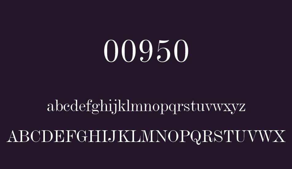 00950 font