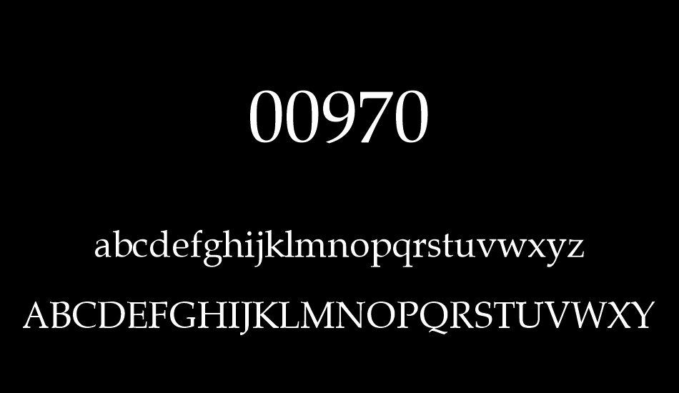 00970 font