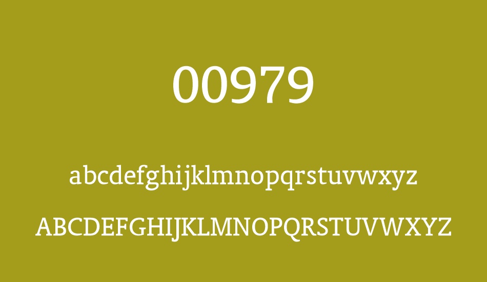 00979 font