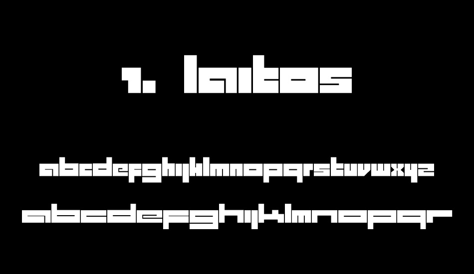 1. laitos font