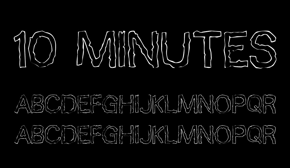 10 Minutes font