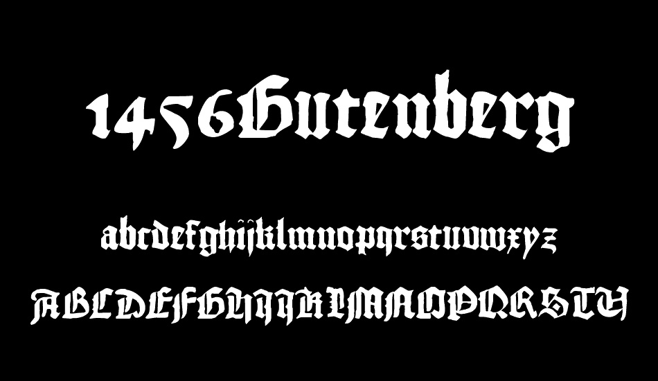 1456Gutenberg font