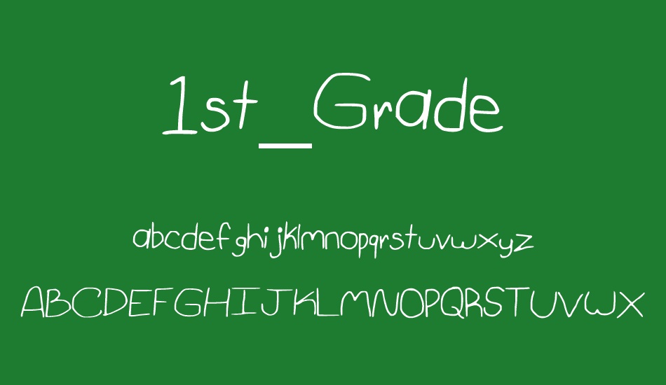 1st_Grade font