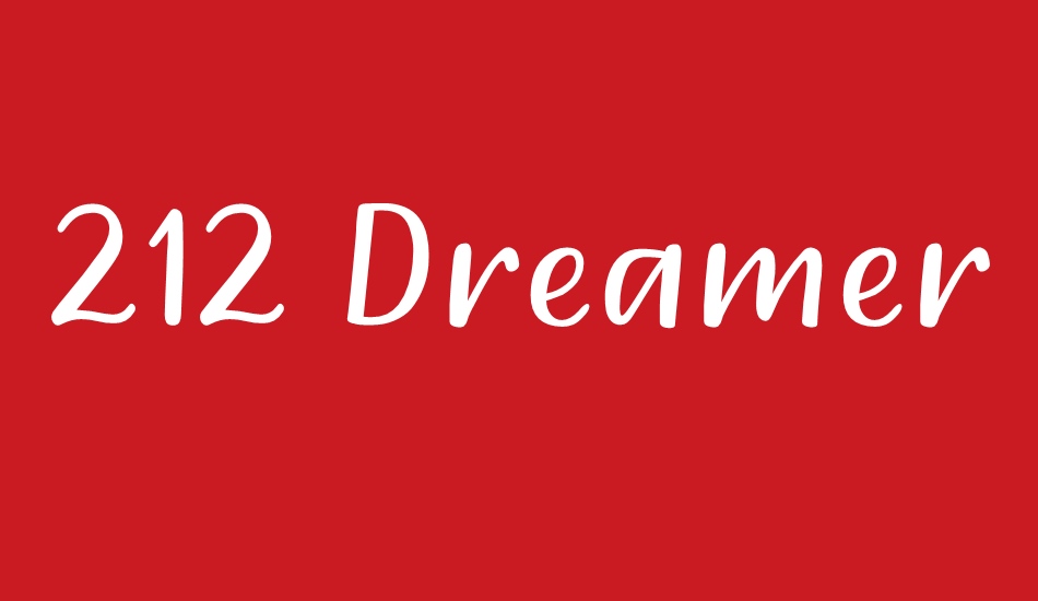 212 Dreamery Sans Demo font big