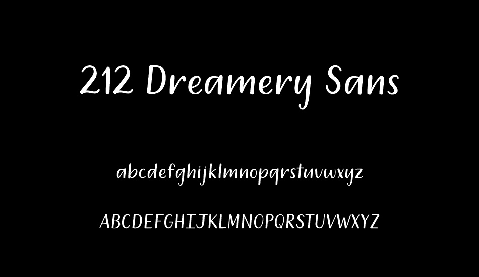 212 Dreamery Sans Demo font