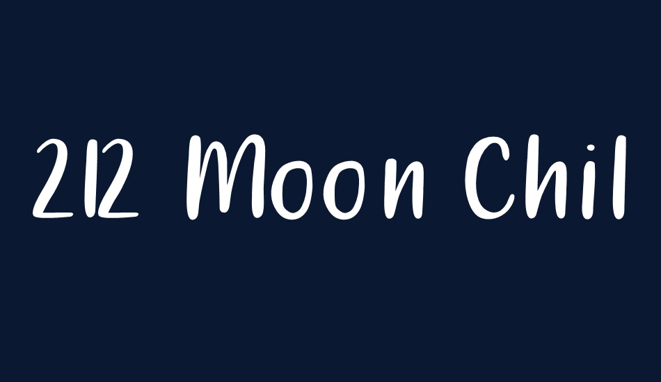 212 Moon Child Sans font big