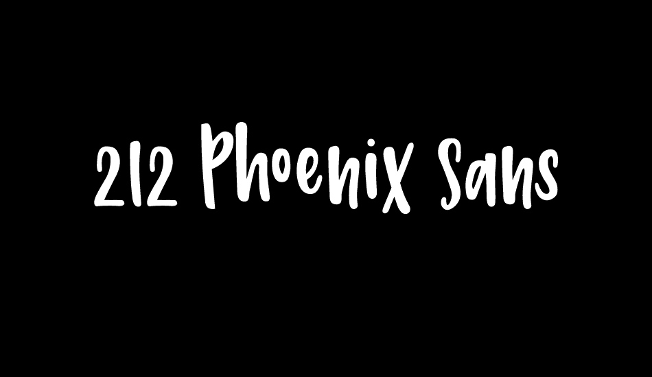 212 Phoenix Sans font big