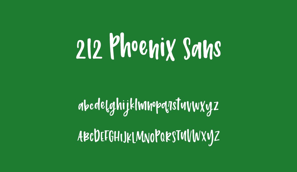 212 Phoenix Sans font