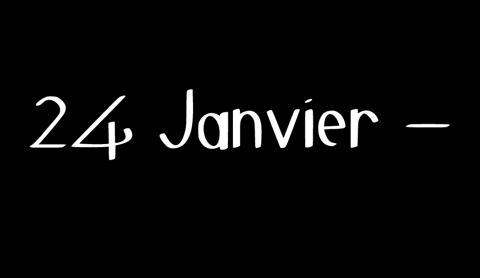 24 Janvier - Light font big