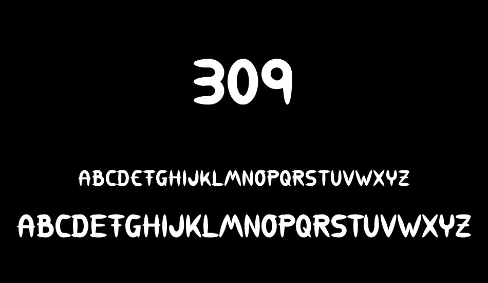 309 font