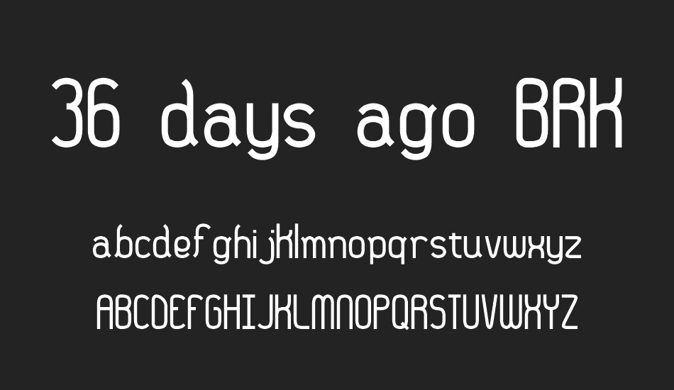 36 days ago BRK font