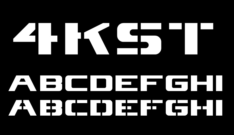 4KSTNCL font