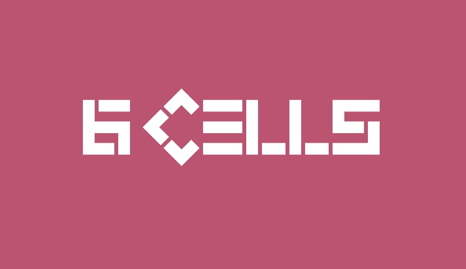 6 Cells font big