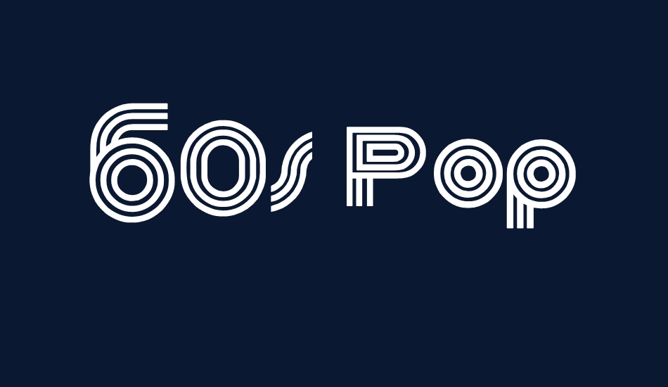 60s Pop font big