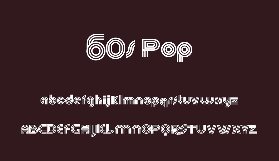 60s Pop font