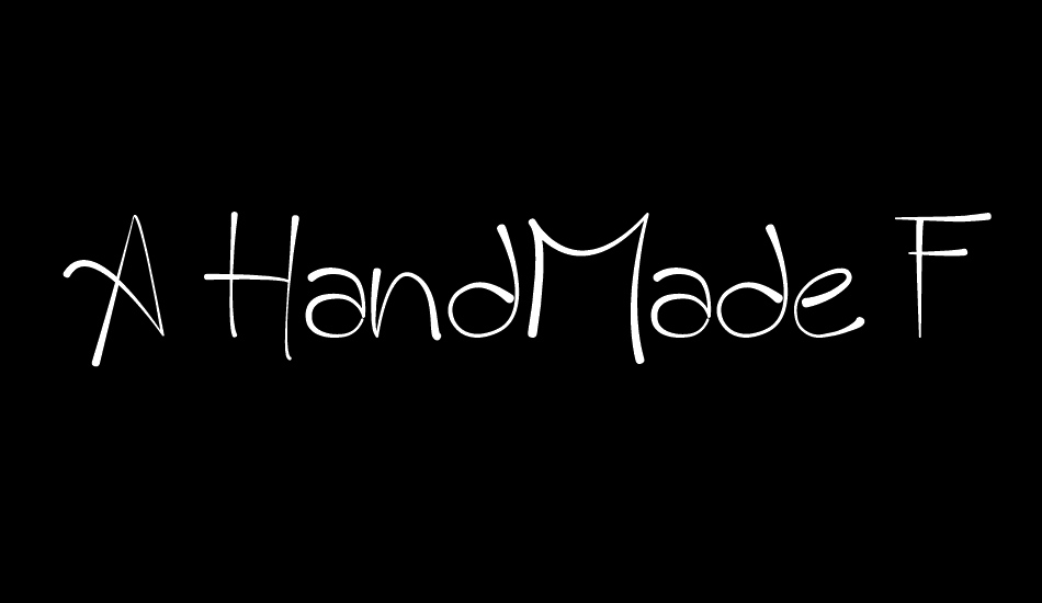 A HandMade Font font big