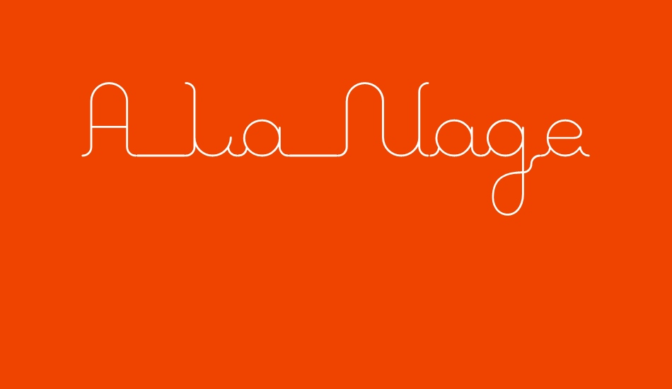 A La Nage font big