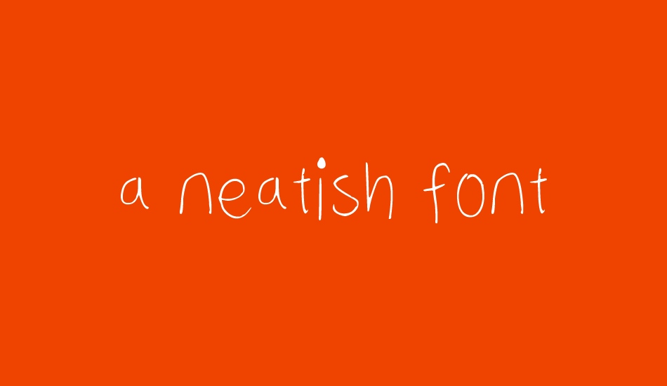 a neatish font font big