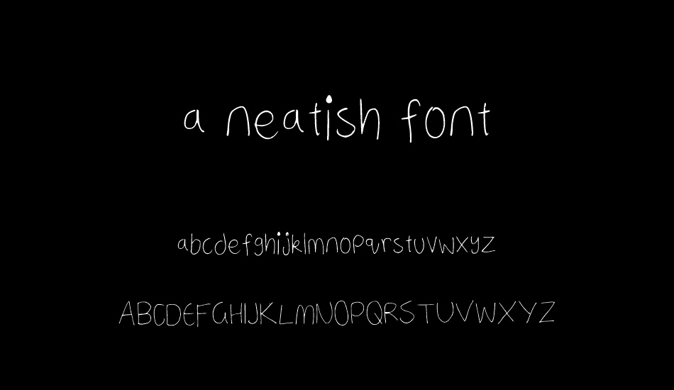 a neatish font font