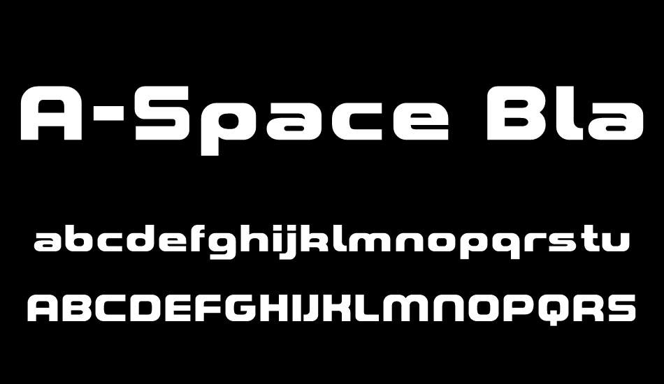 A-Space Black Demo font