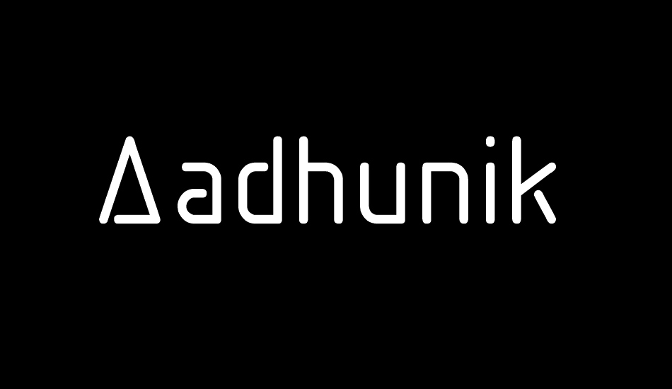 Aadhunik font big