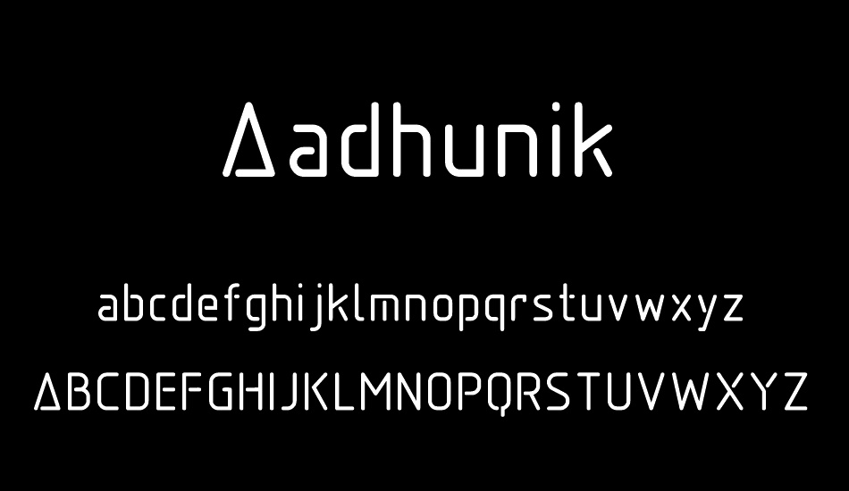 Aadhunik font