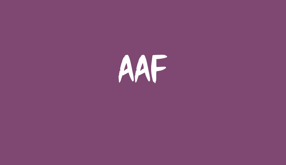 AAF font big