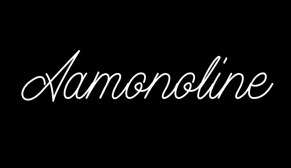 Aamonoline font big