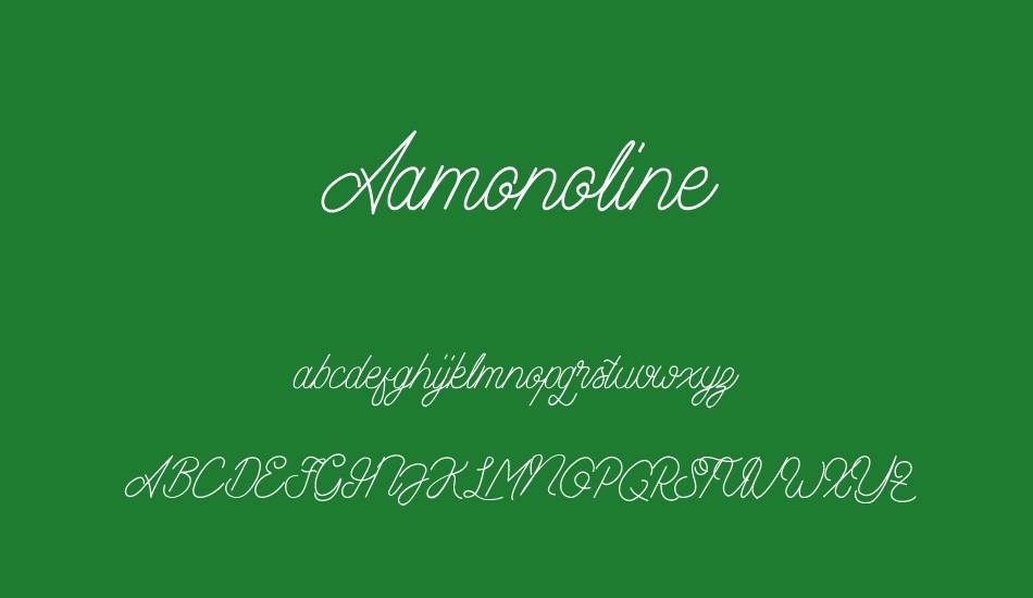 Aamonoline font