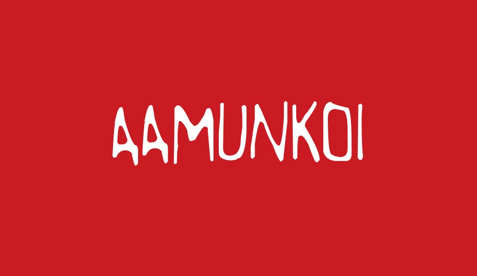 Aamunkoi font big