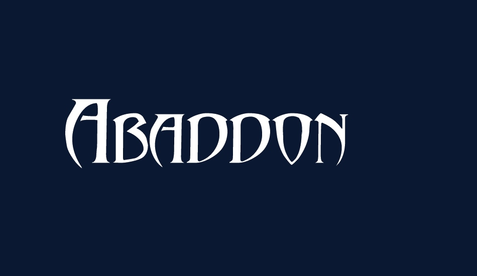 Abaddon free font