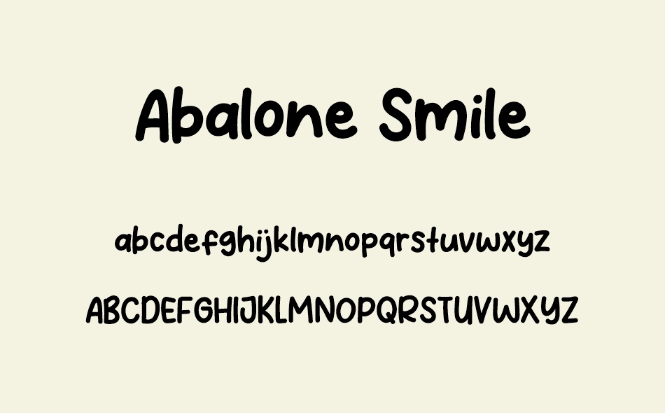 Abalone Smile font