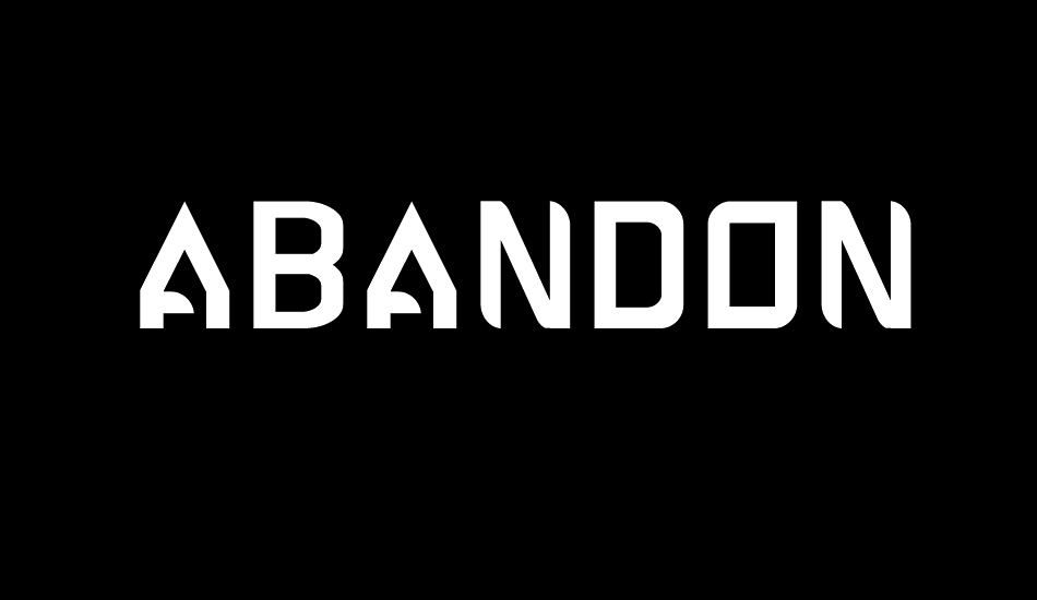 ABANDON ALPHABETA font big