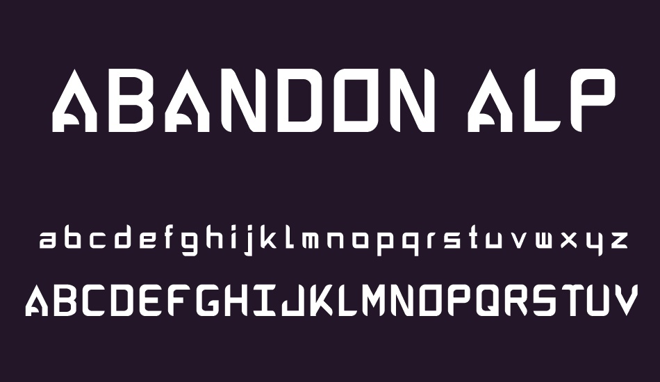 abandon-alphabeta-free-font