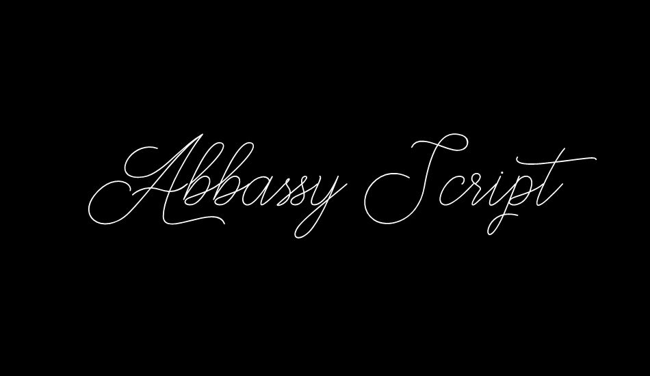 Abbassy Script font big