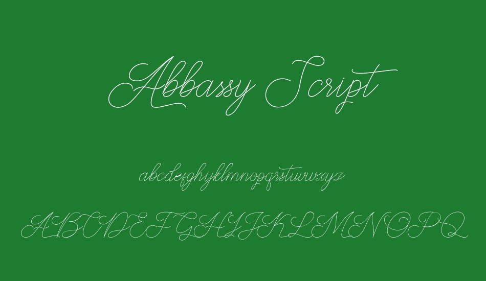 Abbassy Script font