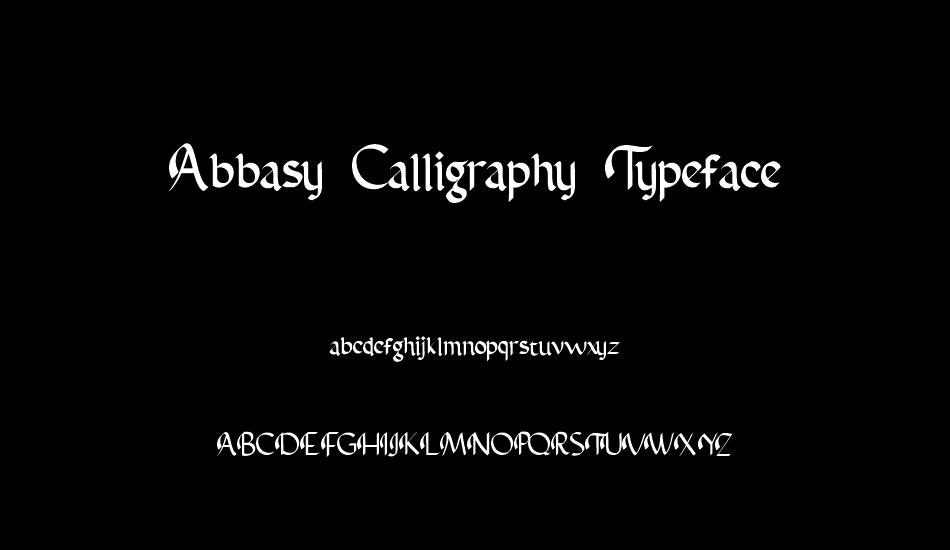 Abbasy Calligraphy Typeface font