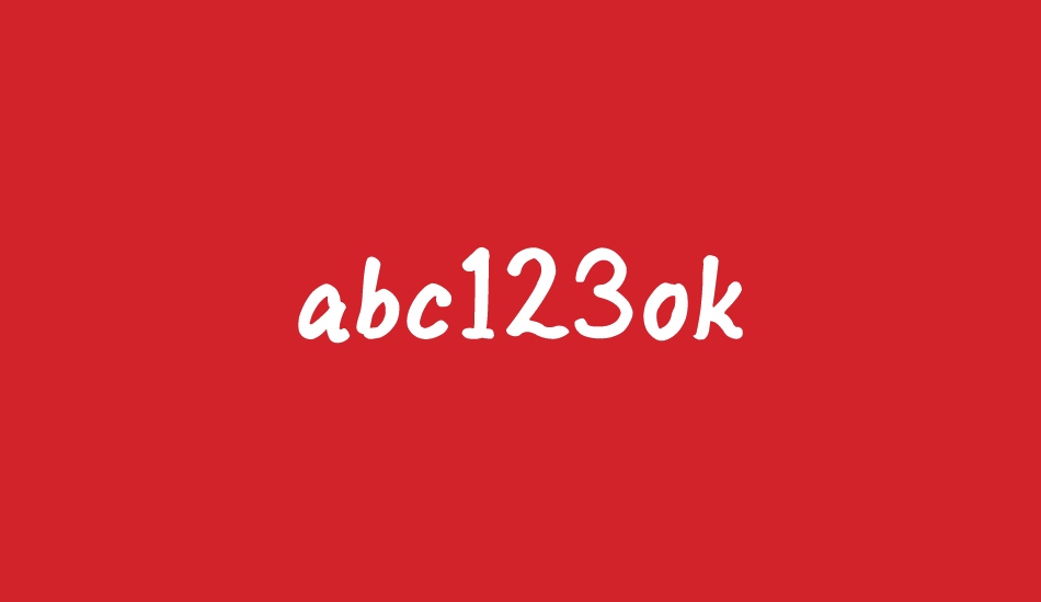 abc123ok font big