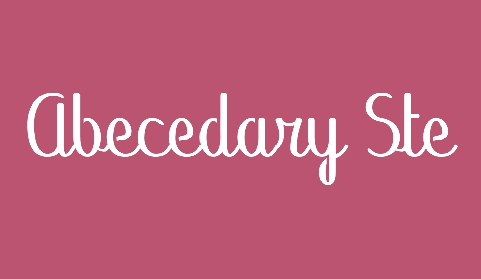 Abecedary Stencil font big