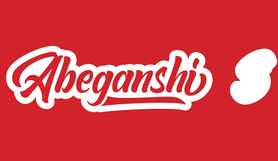 Abeganshi Shadow font big