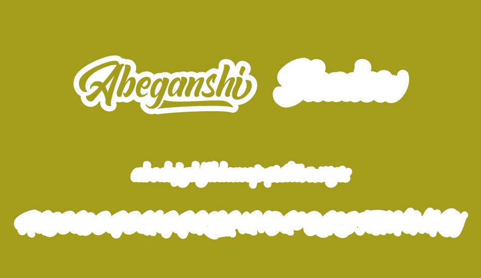 Abeganshi Shadow font