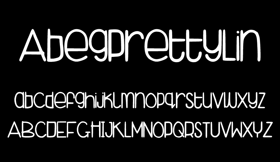 AbegPrettyLindaCute font