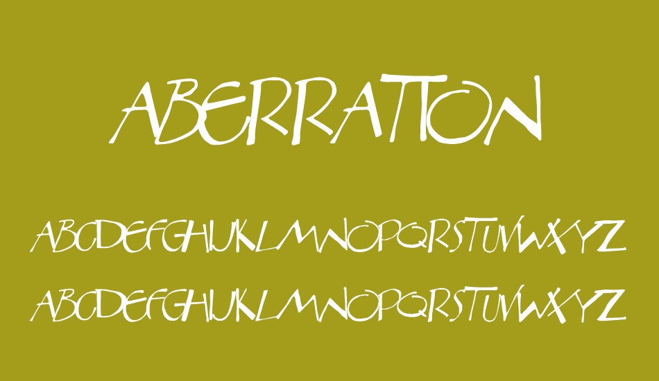 Aberration font
