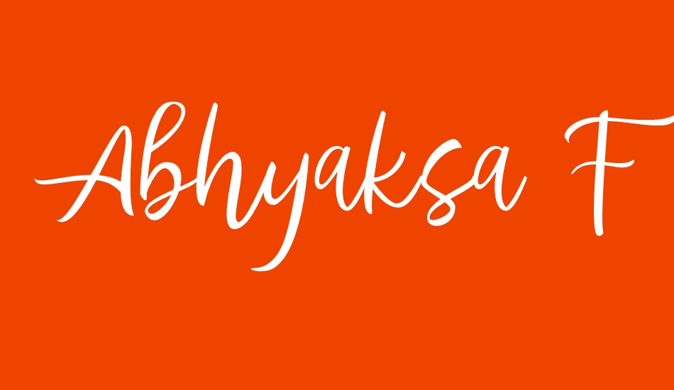 Abhyaksa FREE font big