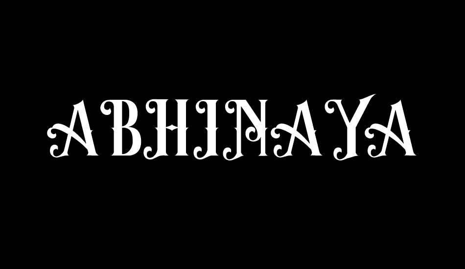 ABHINAYA Free Version font big