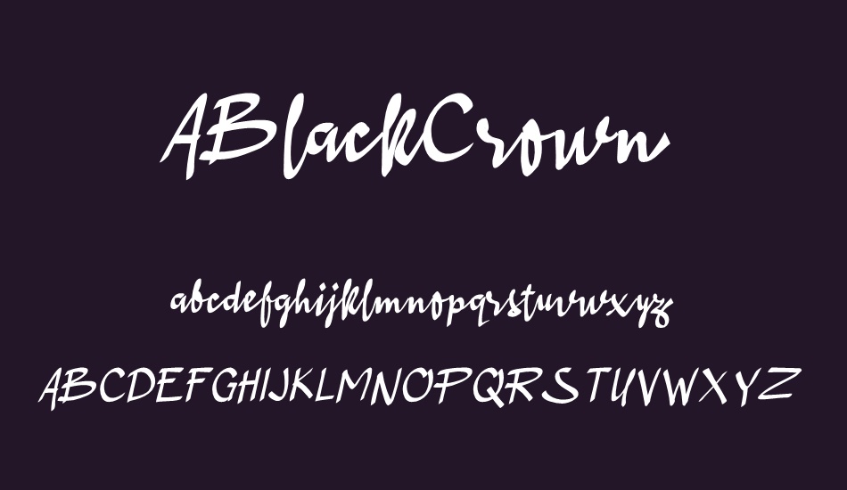 ABlackCrown font