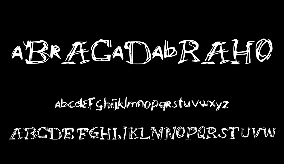 aBrACaDabRAHOcUsSPoKuz font