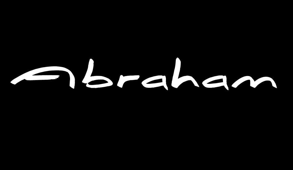 Abrahams Wish font big