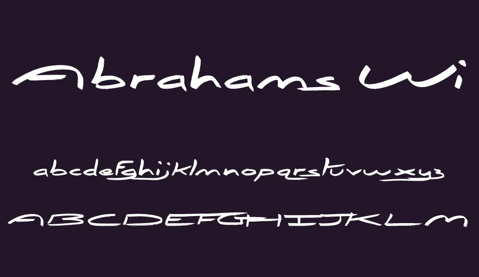 Abrahams Wish font