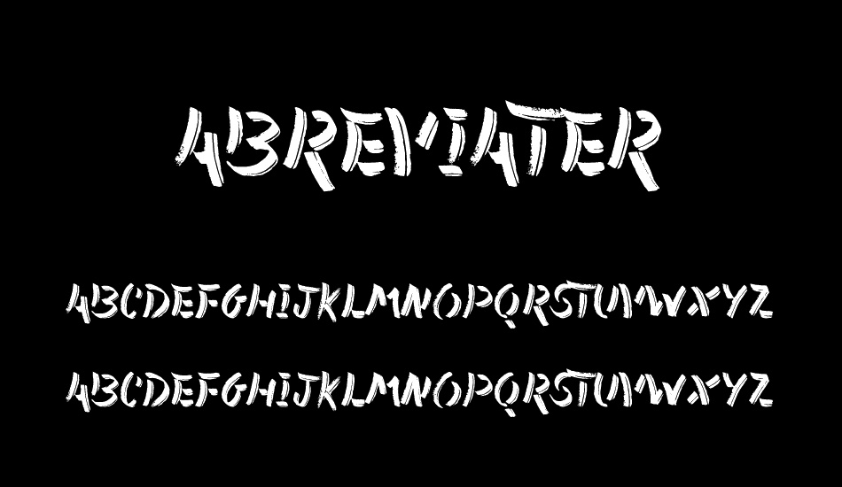 Abreviater font